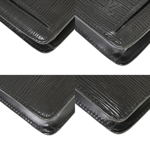 LOUIS VUITTON S-LOCK EPI CLUTCH ON A CHAIN CROSSBODY. - Picture 8 of 15